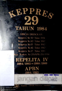 KEPPRES 29 Tahun 1984