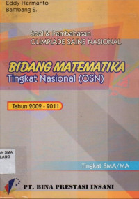 Bidang Matematika Tingkat Nasional(OSN): Soal & Pembahasan Olimpiade Sains Nasional