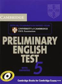 Cambridge Preliminary English Test 5