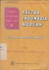 sastra indonesia modern